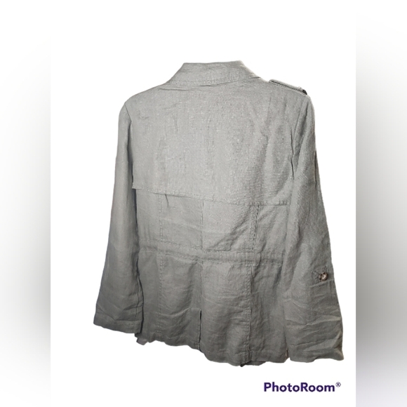 Sanctuary Women Safari Tencel Field Green utility Jacket Small - Picture 13 of 13